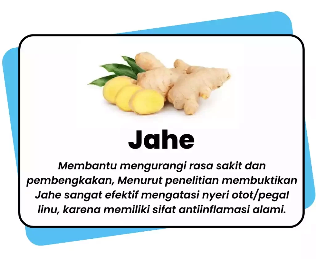 Manfaat jahe mengurangi rasa sakit dan pembengkakan